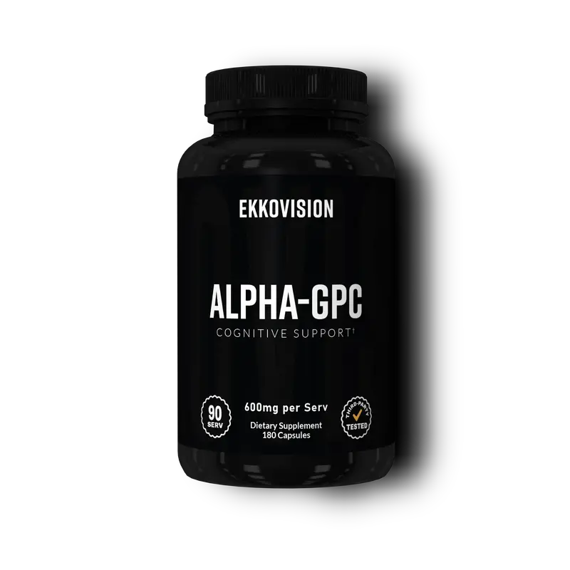 EKKO Alpha GPC Capsules | Cognitive Support | 3rd Party Tested