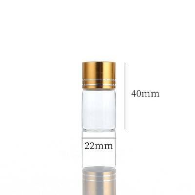 Clear Glass Bottles Bead Containers