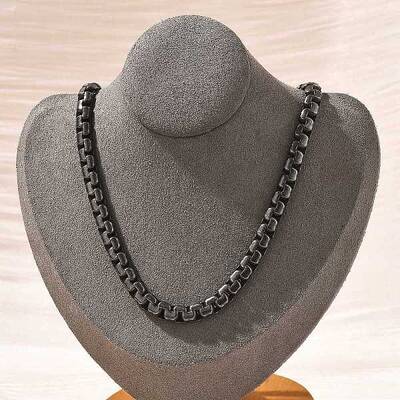 304 Stainless Steel Box Chain Necklaces for Women Men
