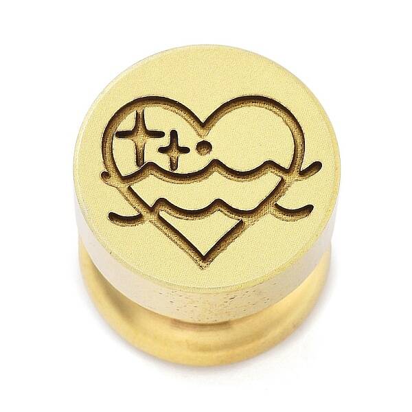 Constellation Golden Tone Wax Seal Brass Stamp Heads