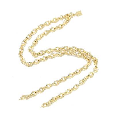 Brass M Pendant Cable Chain Necklace Making