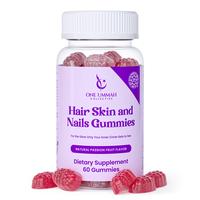 Halal Certified Hair, Skin, & Nails Gummies - Packed with Biotin, Collagen, Folate, & Essential Beauty Vitamins for Strong Ha...
