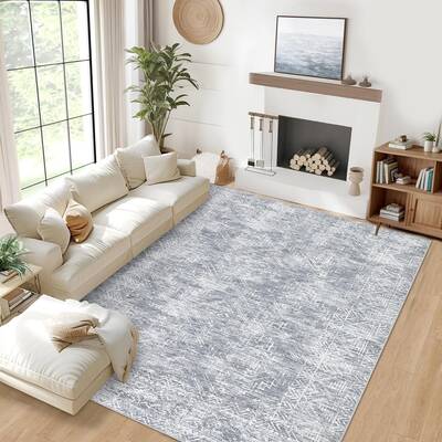 Garvee Washable Area Rugs 9x12 Rug Living Room Rug Vintage Rugs for Bedroom Soft Large Area Rug Non Slip Throw Rugs Low Pile ...