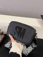 Women's Elegant Letter Design Crossbody Bag, Fashionable Versatile Chain Strap Crossbody Clutch Purse, Trendy All-match Cross...