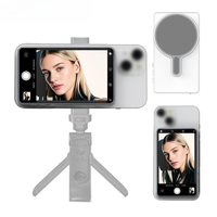Mosty Magnetic Phone Vlog Selfie Monitor Screen, 1080P Wireless Recording, Using Phone Rear Camera for Selfie Vlog Live Strea...