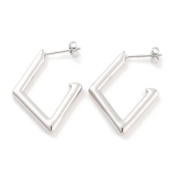 Non-Tarnish 304 Stainless Steel Stud Earrings for Women
