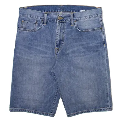 CARHARTT WIP Mens Denim Shorts Blue M W32