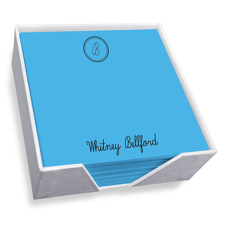 Crest Memo Square - Carnival with holder