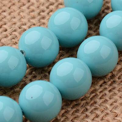 Polished Round Grade A Shell Pearl Bead Strands