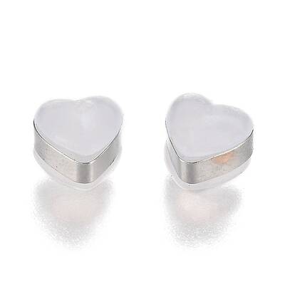 Heart Silicone Ear Nuts