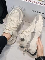 Men's Summer 2024 Sportive Patchwork Lace Up Sneakers As Gift, Comfortable Sports Low Top Sneaker, Mesh Breathable Shoes For...