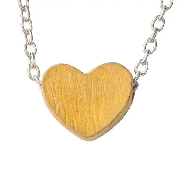 Carry a Little Luck Pewter Necklace - Lucky Bamboo