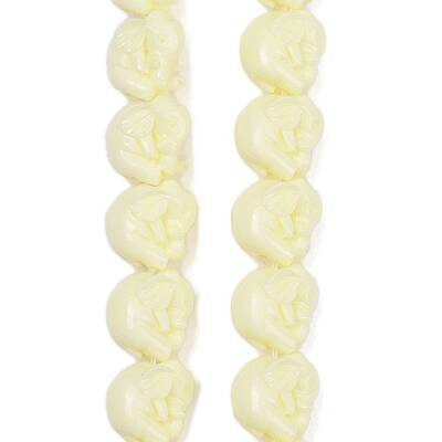 Synthetic Coral Carved Beads Strands