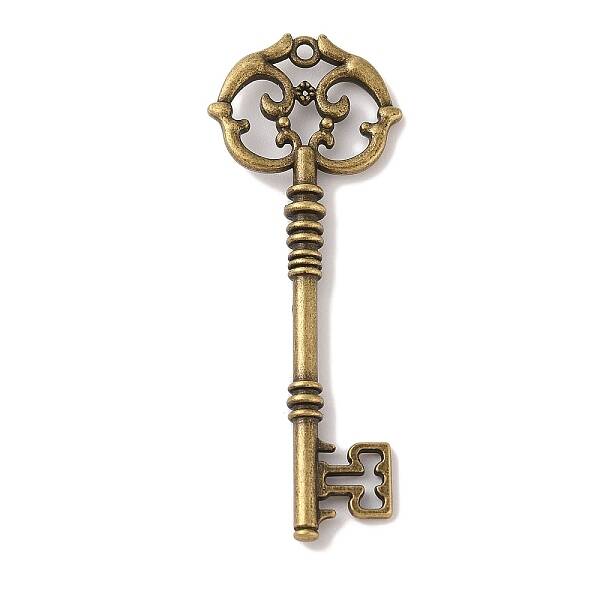 Skeleton Key Tibetan Style Alloy Big Pendants