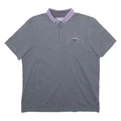 TED BAKER Mens Polo Shirt Grey XL