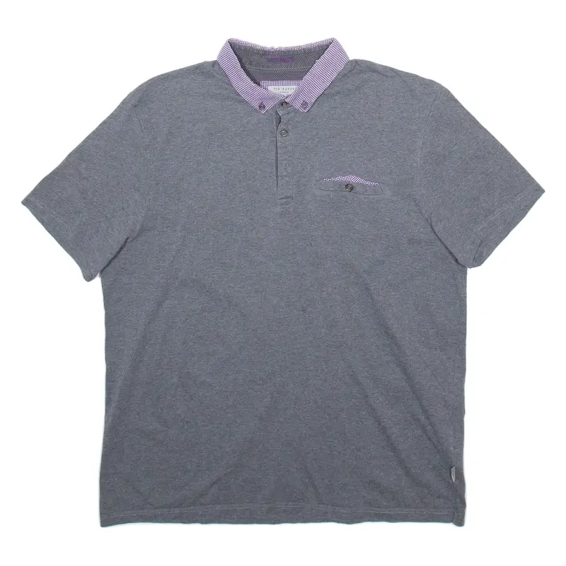 TED BAKER Mens Polo Shirt Grey XL