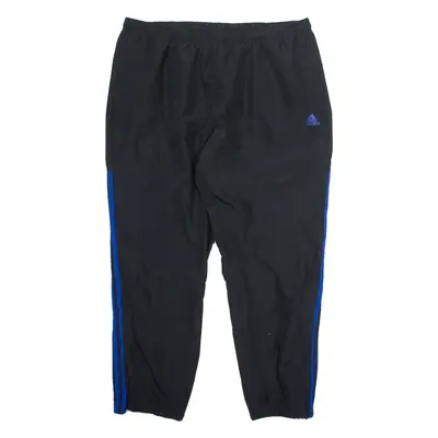 ADIDAS Mens Track Pants Black Tapered 2XL W38 L30