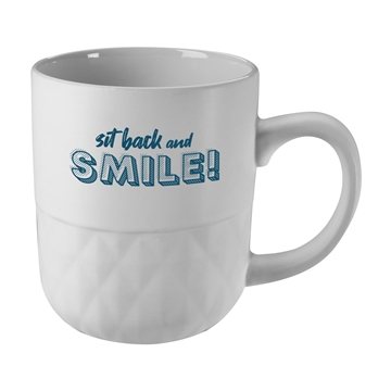 72 Customized 16 oz Ceramic Coffee Mug with Facet Texture - Matte ...
