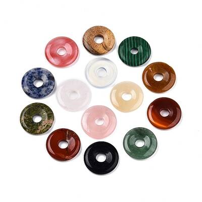 Natural & Synthetic Mixed Stone Pendants