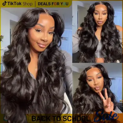 Geeta Hair Pre Bleached Loose Wave Glueless Wigs Pre-Cut 4x6 HD Transparent Lace 13x4 Lace Front Human Hair Wigs#TikTokShopBa...