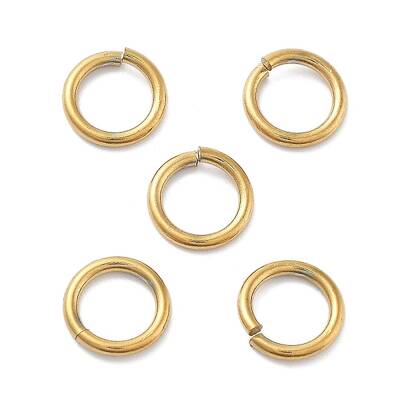 Ion Plating(IP) 304 Stainless Steel Open Jump Rings