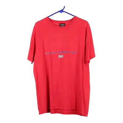 Ralph Lauren T-Shirt - Medium Red Cotton