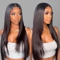 Wavymy Trendy Layered Cut 90's Inspired Pre-bleached Wear Go Glueless Wigs 250% Density Straight 7x5 HD Lace Closure 100% Hum...