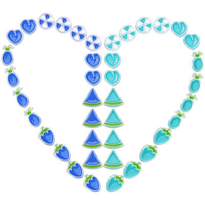 40Pcs 10 Style Transparent Enamel Acrylic Beads