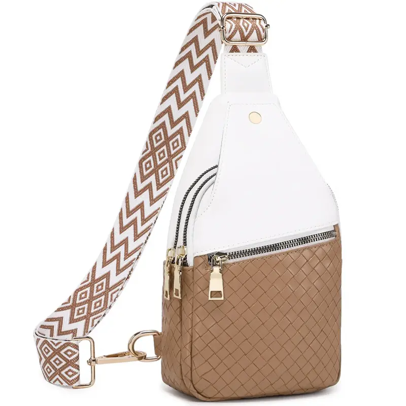 MYHOZEE Crossbody Sling Bag Purse for Women Autumn 2024- Vegan Leather Small Chest Fanny Pack Womens Cute Wallet Minimalist B...