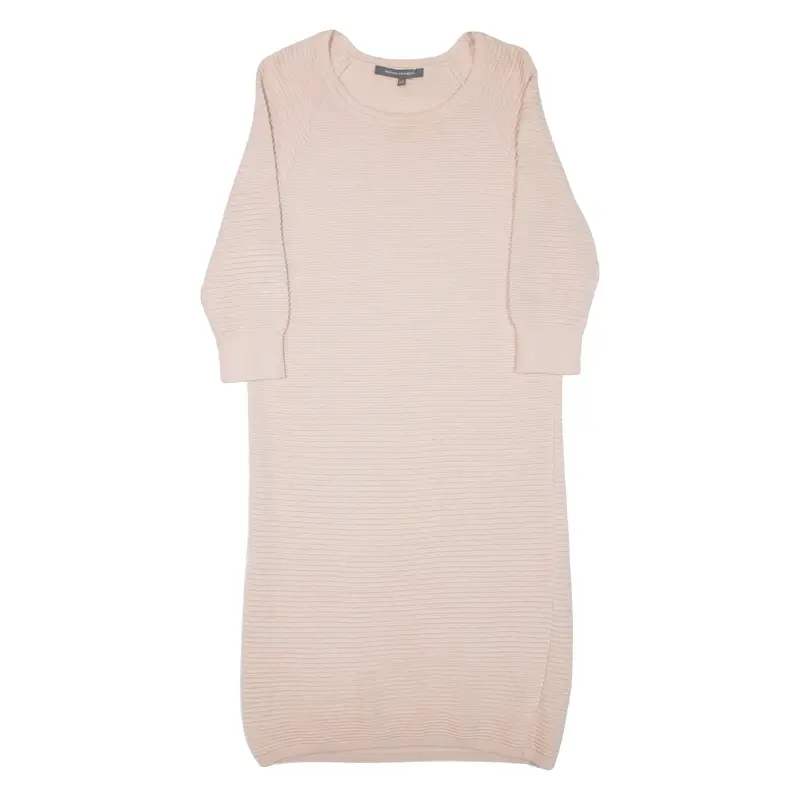 FRENCH CONNECTION Womens Jumper Dress Pink Long Sleeve Knee Length XS