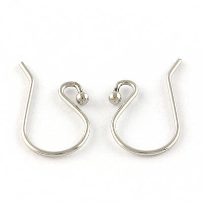 Tarnish Resistant 201 Stainless Steel Earring Hooks