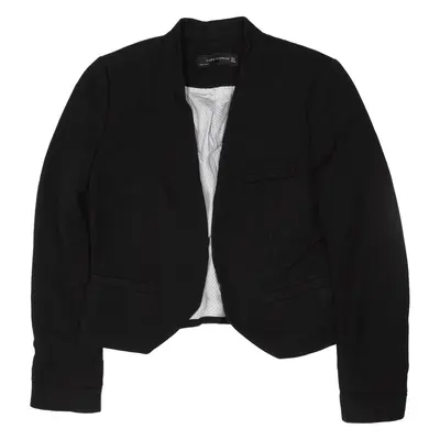 ZARA Blazer Jacket Black Wool Womens S