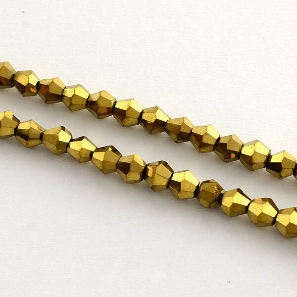 Electroplate Glass Bead Strands
