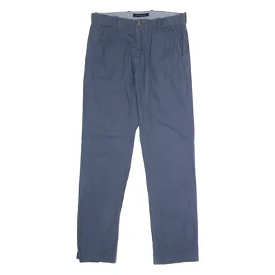 TOMMY HILFIGER Custom Fit Chino Mens Twill Trousers Blue Straight W30 L32