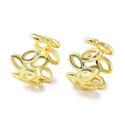 Hollow Horse Eye Brass Cuff Earrings