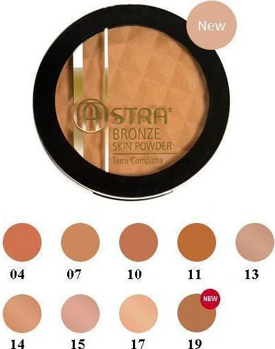 Astra Bronze Skin Powder - Terra Compact Bronzer 14 Hazelnut