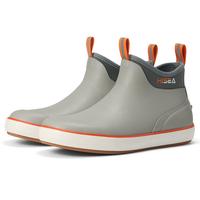 HISEA Men's Deck Boots, Wide Toe Mens Rain Boots Waterproof Fishing Boots Anti-Slip Ankle High Breathable Neoprene Lining Rub...