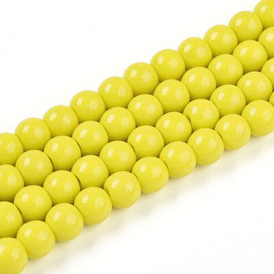 Baking Painted Opaque Glass Beads Strands