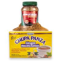 SimiFibra + Chupa Panza Tea Kit Correle Que Te Alcanzo! - Combo Pack Famous Mexican Flaxseed Herbal Tea Ginger, Pineapple, Ci...