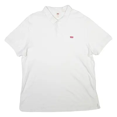 LEVI'S Mens Polo Shirt White XL