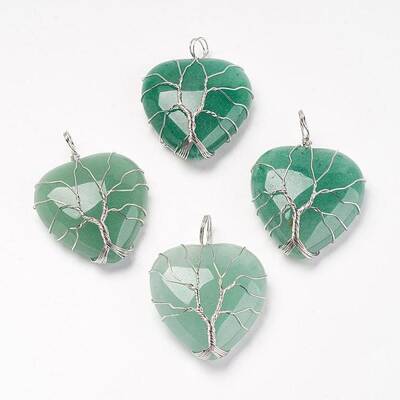 Natural Green Aventurine Pendants