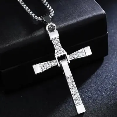 Inspired Cross Necklace by KEYCHIN - Empowering Pendant for Active Lifestyles - Perfect Gift for Cinema & Sports Fans