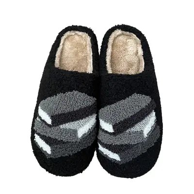Darkside Women's Book Stack Slippers, Black romance book slippers for Women Soft Rubber Footwear