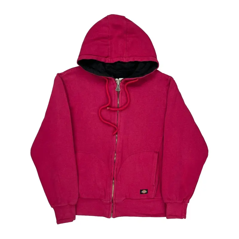 Dickies Zip Up - Small Red Cotton Blend