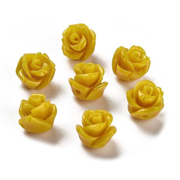 Synthetic Coral Carved Beads