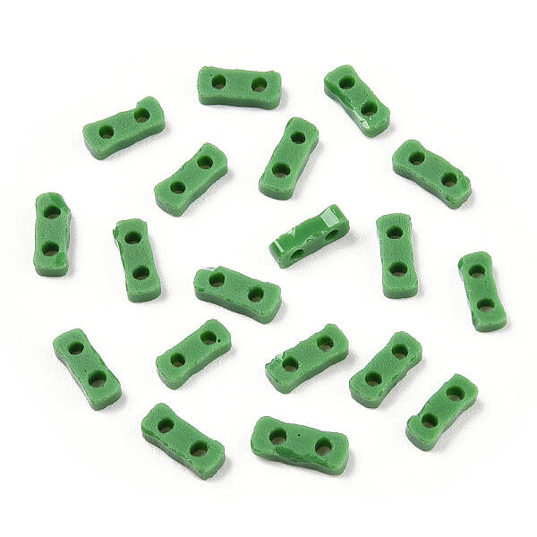 2-Hole Baking Paint Glass Seed Beads