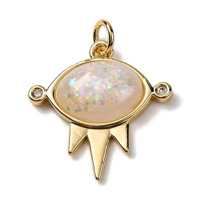 Brass Micro Pave Cubic Zirconia Pendants