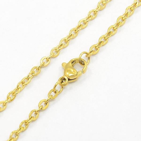 Unisex Casual Style 304 Stainless Steel Cable Chain Necklaces