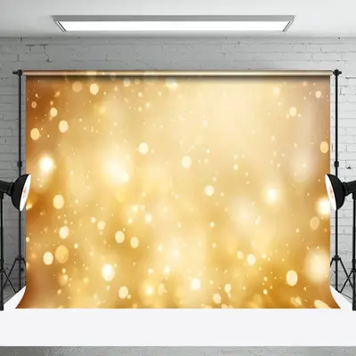 Aperturee Bokeh Golden Glitter Christmas Celebration Backdrop - Aperturee