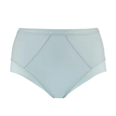 Opal Blue - High Waisted Silk & Organic Cotton Full Brief | Size: 8